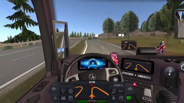 Truck Simulator Ultimate. УКРАИНА. Новый MERCE BEN 2020 рейс Харьков - Запорожье. смотреть онлайн