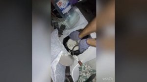 Замена памперса (топливный фильтр) Шевроле кобальт, Равон R4