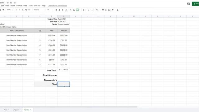 How to Create a Zoho Invoice in Google Sheets | Free Google Sheets Invoice Template смотреть онлайн