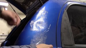 РЕМОНТ ВМЯТИНЫ БЕЗ ПОКРАСКИ за 5 минут. Удаление Вмятины Скотчем. Как Убрать Вмятину на Машине