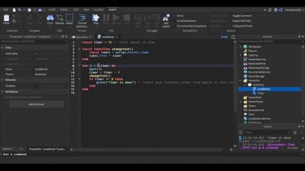 How to make a Timer in Roblox Studio (Must know)