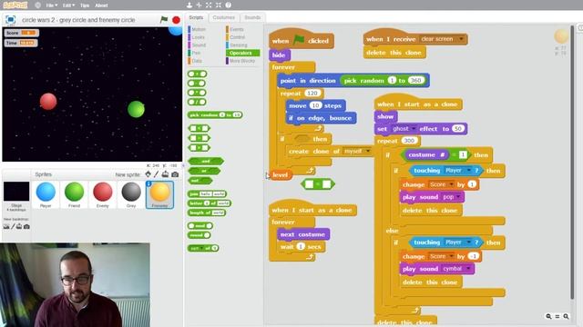 Circle Wars: How to add levels to your game смотреть онлайн