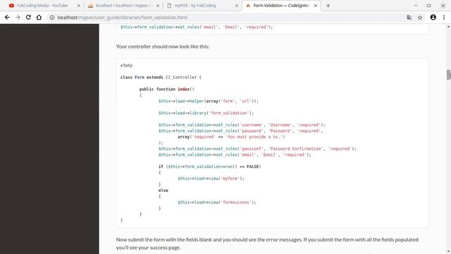 Add User Data + Form Validation Implementation [9] смотреть онлайн