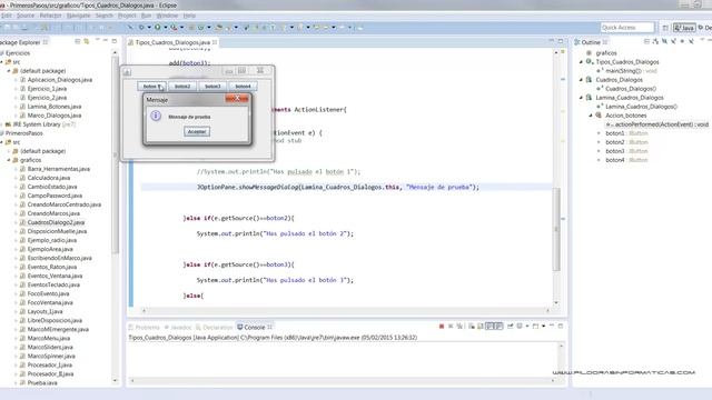 Curso Java Aplicaciones gráficas. Ventanas emergentes. Cuadros diálogo I Vídeo 121 смотреть онлайн