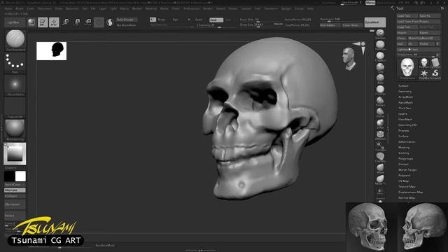 Skull sculpting смотреть онлайн