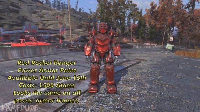 Fallout 76 | Red Rocket Ranger Power Armor Paint | Atomic Shop Items смотреть онлайн