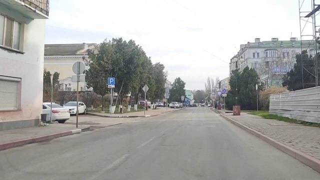 Керчь. Крым. 24.11.2022. Едем по улицам в центр города. смотреть онлайн