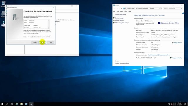 Установка роли DNS-сервера и добавление вторичных доменных зон в Windows Server 2016 смотреть онлайн