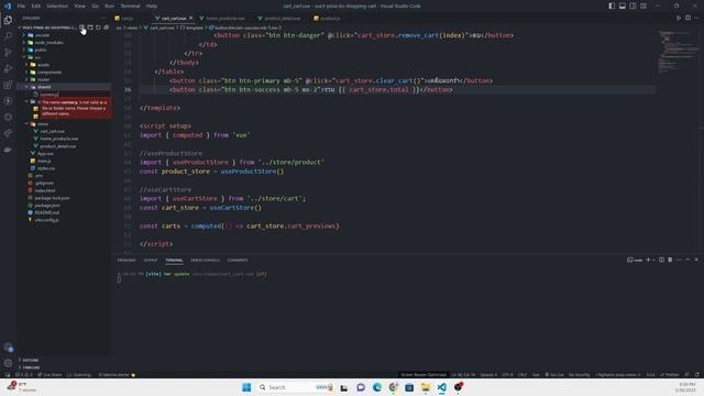 EP.9 - รวมราคาสินค้าทั้งหมด ด้วย Array Reduce | Shopping Cart | Vue.js 3,Pinia State смотреть онлайн