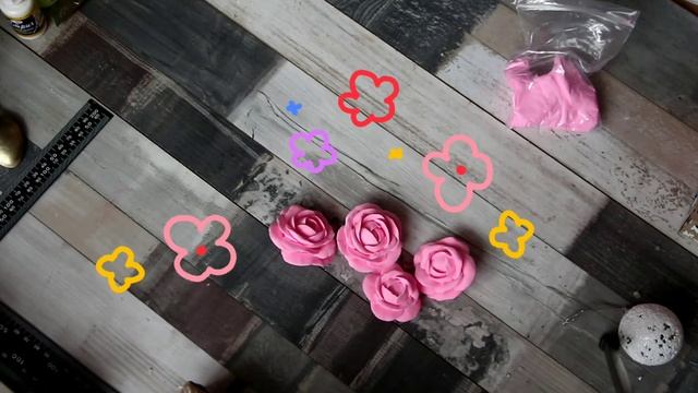 Как сделать розу из воздушного пластилина. ВОЗДУШНЫЙ ПЛАСТИЛИН. смотреть онлайн