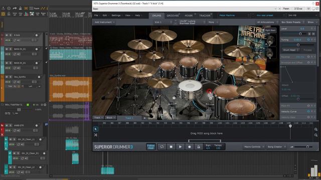 Superior Drummer 3 Djent Preset Using Ezdrummer Library (Get Djent Drums Fast)