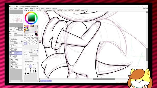 Original VS Redraw (My Favorite moment from Shadow The Hedgehog) +GAOMON M1230 Pen Tablet Review! смотреть онлайн