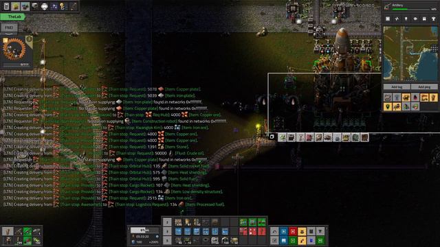 Factorio Lazy Space Exploration -- 065 -- Grannus Cargo Rocket смотреть онлайн