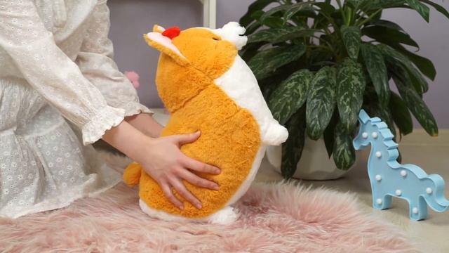 Мягкая игрушка "Корги с бантиком" 47см смотреть онлайн