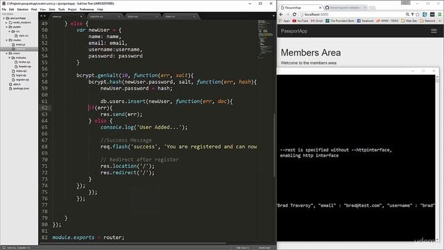 Backend programming with Node.js | Full stack developer Cource 2021| Node.js 10 Password Encryptio смотреть онлайн