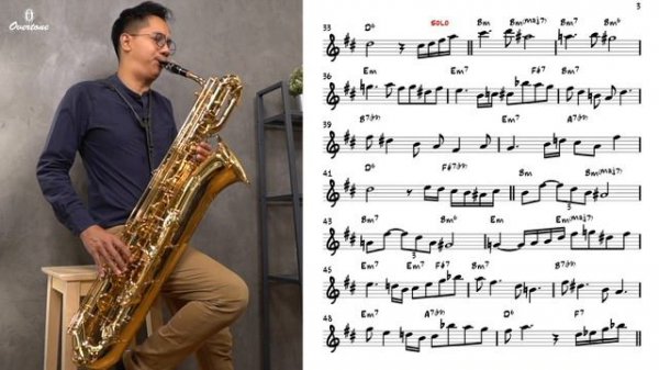 In a sentimental mood (easy solo) for saxophone