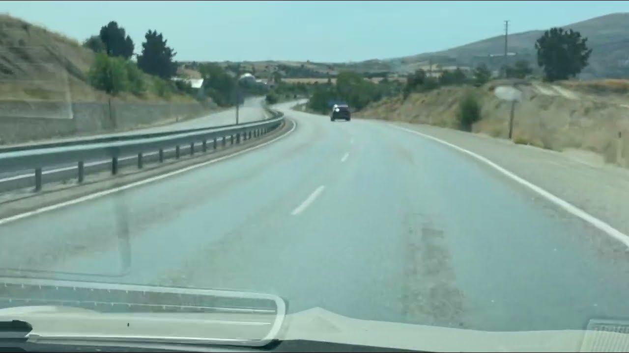 На машине в Турцию. Дорога из Анталии в Памуккале. смотреть онлайн