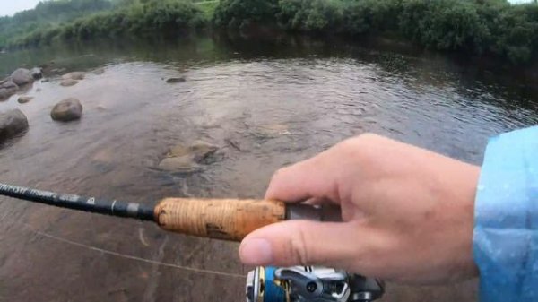 Взяла щука на перекате. Убойный кренк. Воблер GRFish Champik 35F-SR цв. L111