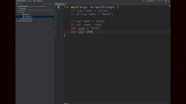 2 Variables - Java & Kotlin tutorial смотреть онлайн
