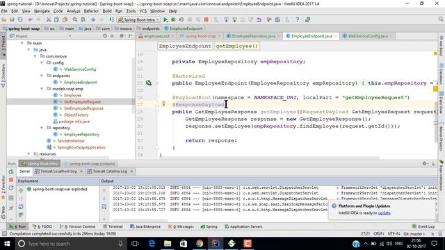 Spring Boot - How to create SOAP web services using Spring Boot in 5 minutes смотреть онлайн