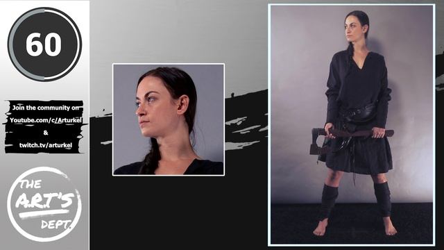 The ART'S Dept: Timed gesture drawing reference - Viking Axe Maiden Model Poses смотреть онлайн