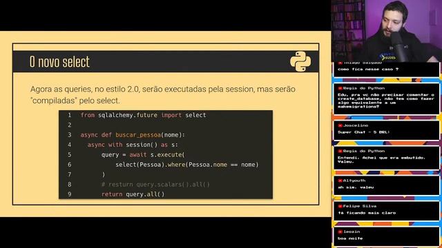 Novidades do SQLAlchemy (orm async, 2.0 e queries) - Live de Python #166 смотреть онлайн
