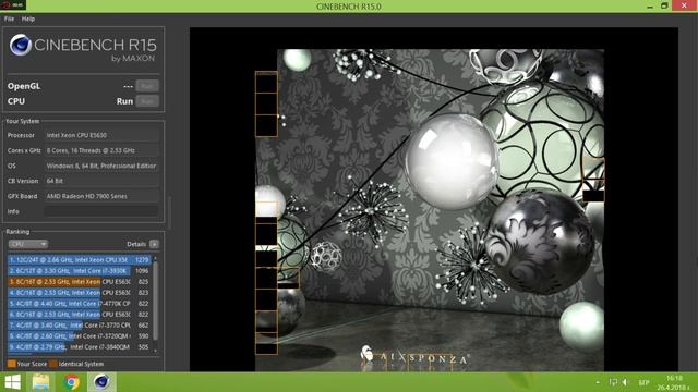 Тест на двупроцесорна работна станция XEON E5630 8/16 ядра CINEBENCH R15 смотреть онлайн