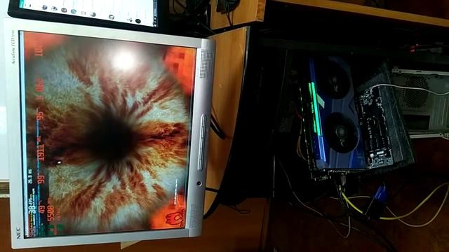 Видеокарта Palit GAMEROCK 1080Ti , серийный номер *0085679 с биением кулеров смотреть онлайн
