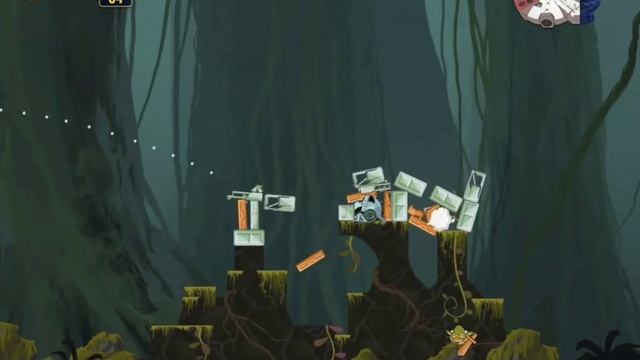 Angry Birds Star Wars J-4 Path of the JEDI Millennium Falcon Gold Medal смотреть онлайн