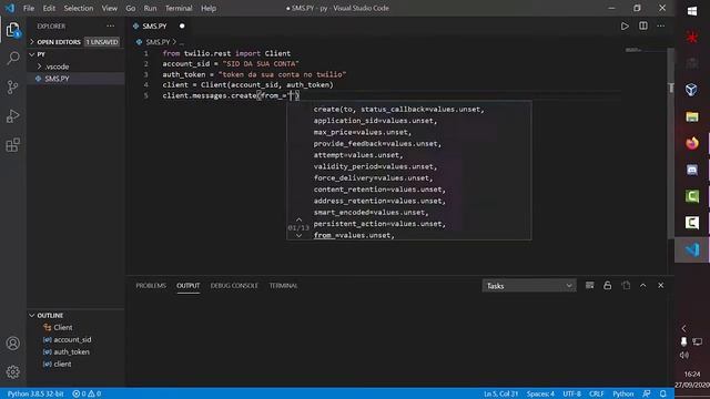 Como enviar SMS grátis 2020 (Python Básico) смотреть онлайн