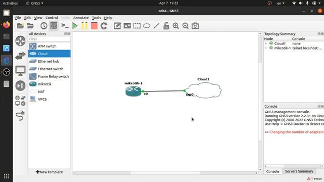 Cara Menghubungkan Mikrotik GNS3 ke Internet смотреть онлайн