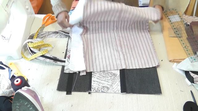 Designer tote bag / Recycled jeans / with zip closure/DIY Bag Vol 8 смотреть онлайн