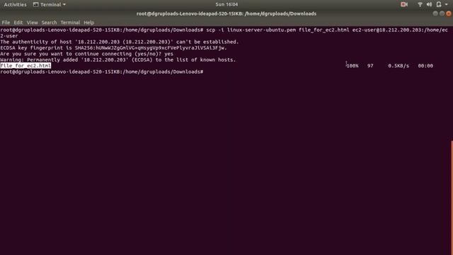 SCP | Linux | Copy files from local to remote machine (EC2) OR remote machine to local using scp . смотреть онлайн