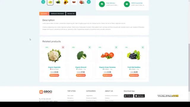 Groci - Organic Food and Grocery Market WordPress Theme organic food food shop Sasaki смотреть онлайн