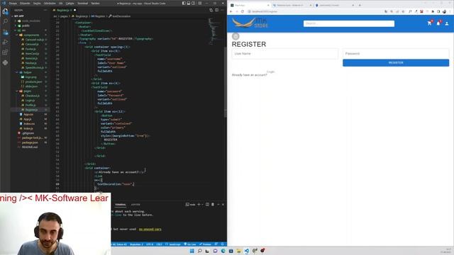 REACT E-COMMERCE APP - 7 Register / Login смотреть онлайн