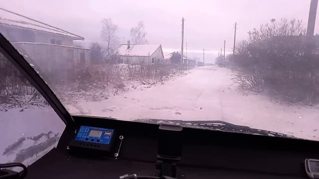 Веломобиль зимой, поездка на педалях без мотора. Часть шестая смотреть онлайн