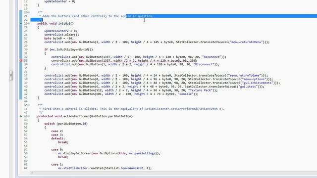 Minecraft Coding Tutorial - Reconnect Button смотреть онлайн