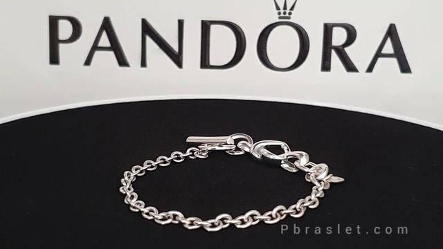 Браслет Пандора Сплетенные сердца 598100