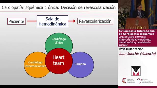 Indicaciones de revascularización. Paciente con cardiopatía isquémica crónica: Dr. Juan Sanchis смотреть онлайн