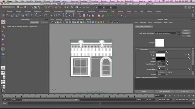 Maya - Mental Ray Nodes - Ambient Occlusion смотреть онлайн
