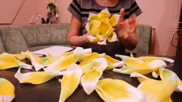 Торшер георгин из изолона своими руками мастер класс 1часть смотреть онлайн