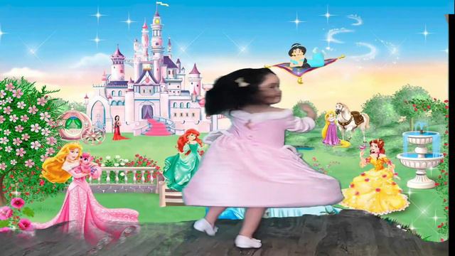 DISNEY PRINCESSES! Belle, Snow White, Cinderella, Sleeping Beauty, Jasmine, Ariel, and Guest Elsa! смотреть онлайн
