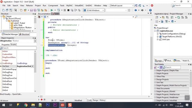 Программирование в Delphi Урок 5. Массивы и циклы, цикл for, глобальные переменные. Array смотреть онлайн