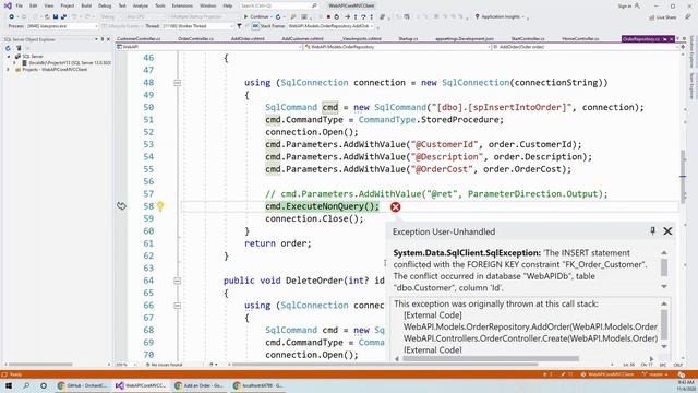 How to Fix 'Insert Statement conflicted with FOREIGN KEY Error' in Visual Studio SQL Server смотреть онлайн