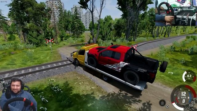 ÇEKİCİNİN ÖNÜ KALKTI // AKS KIRILDI // ROLEPLAY TADINDA // BeamNG.drive