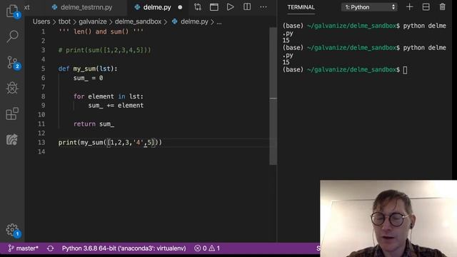 List Functions and Methods - sum() смотреть онлайн