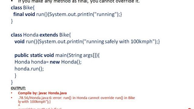 final keyword in Java смотреть онлайн