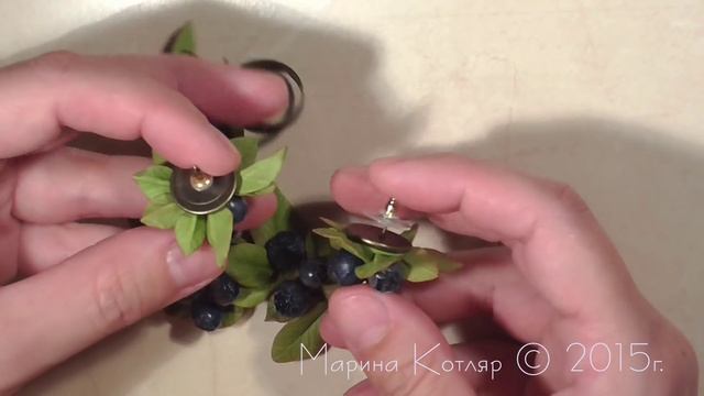 Черника из холодного фарфора смотреть онлайн