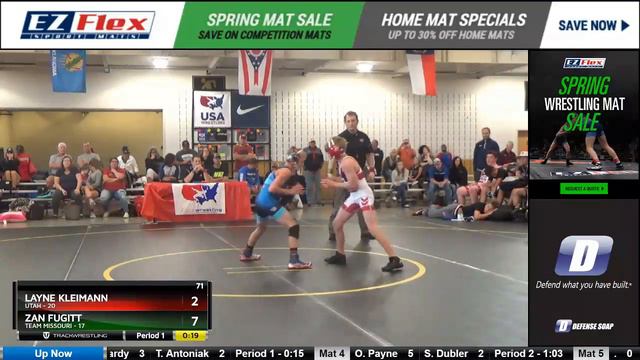 Mat 8 71 Layne Kleimann Utah Vs Zan Fugitt Team Missouri смотреть онлайн