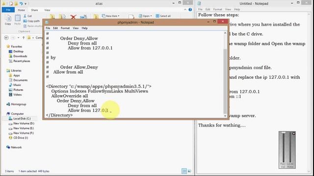 Wamp server: 403 FORBIDDEN error fixed. смотреть онлайн